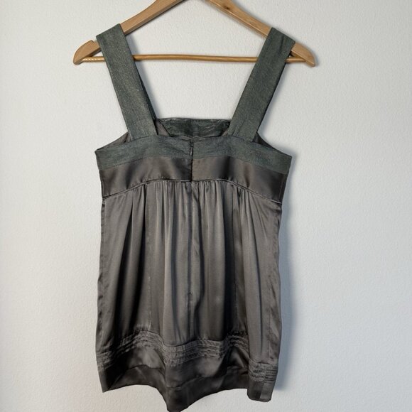 Vintage 90s Y2K Silk Babydoll Top Womens 4 Elegant Preppy Party Cocktail Cutout‎ - Picture 4 of 6